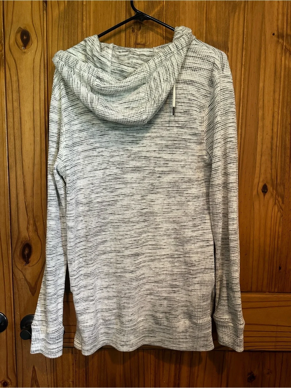 Outpost Men's Heather Light Gray Quarter-Zip Hooded Sweater